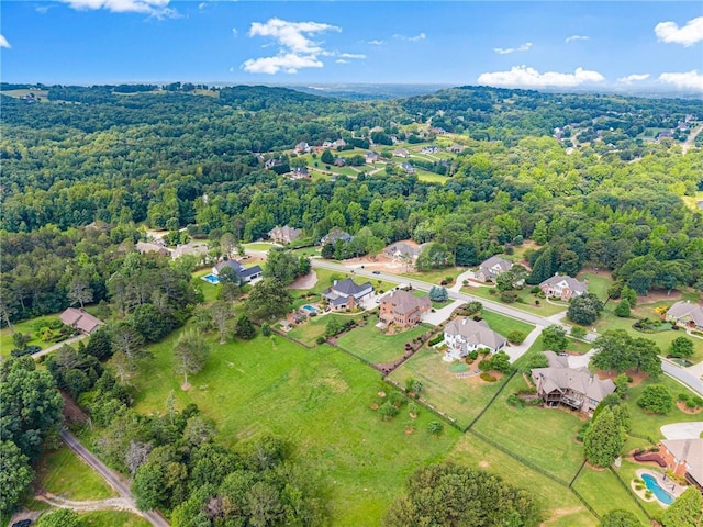 4645 Manor Dr, Gainesville, GA 30506 - aerial view of residential area featuring a heavily wooded area