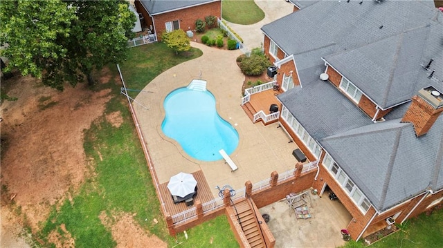 birds eye view of property