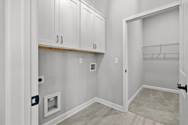 1101 Cooks Farm Way, Woodstock, GA 30189 - laundry room with electric dryer hookup, washer hookup, baseboards, and cabinet space