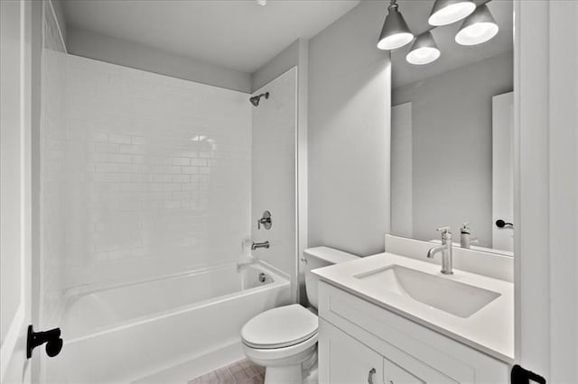 1101 Cooks Farm Way, Woodstock, GA 30189 - full bathroom with toilet, vanity, and  shower combination
