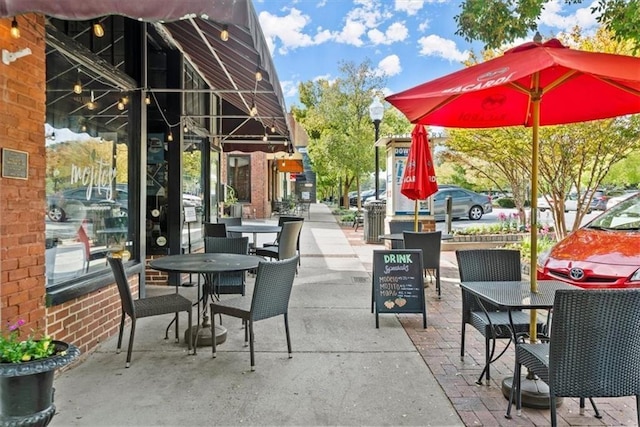 view of patio / terrace featuring outdoor dining space
