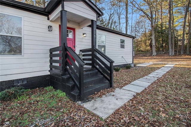 view of property entrance