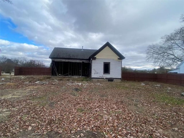 view of back of property