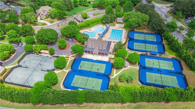 6515 Ashbourne Ct, Suwanee, GA 30024 - aerial view of a pool