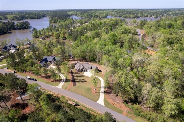 131 Quiet Cove Way, Monticello, GA 31064 - aerial view of a large body of water and a heavily wooded area