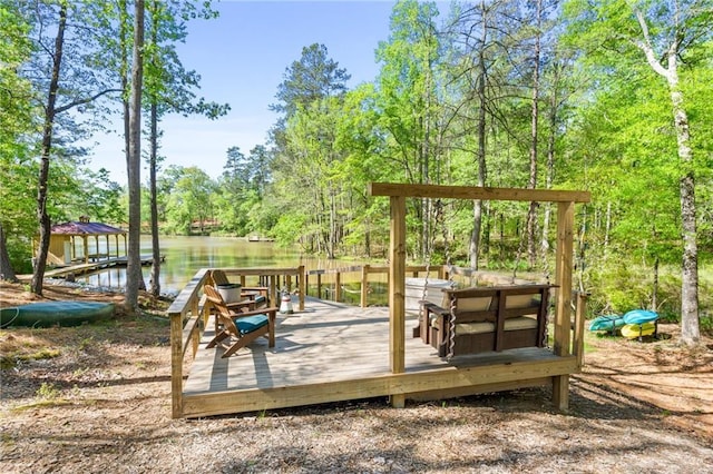 131 Quiet Cove Way, Monticello, GA 31064 - view of home's community featuring a boat dock and a water view