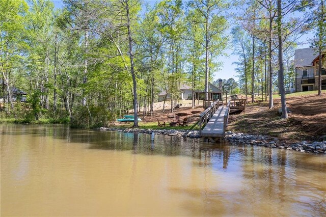131 Quiet Cove Way, Monticello, GA 31064 - water view with a boat dock