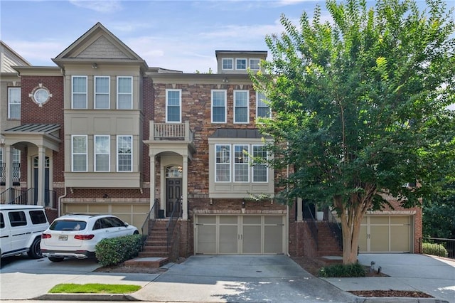 2873 Overlook Way NE, Atlanta, GA 30324 - view of property with driveway, a garage, and brick siding