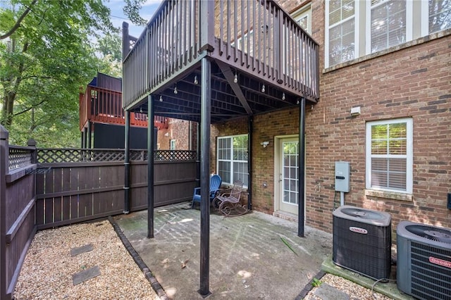 2873 Overlook Way NE, Atlanta, GA 30324 - view of patio / terrace with a deck