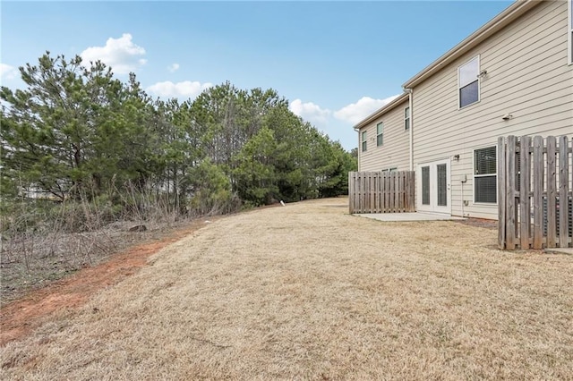 2785 Maple Park Pl, Cumming, GA 30041 - view of yard with a patio, french doors, and fence