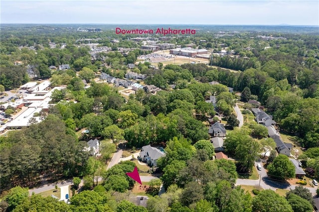 170 Mayfield Cir, Alpharetta, GA 30009 - drone / aerial view of a forest