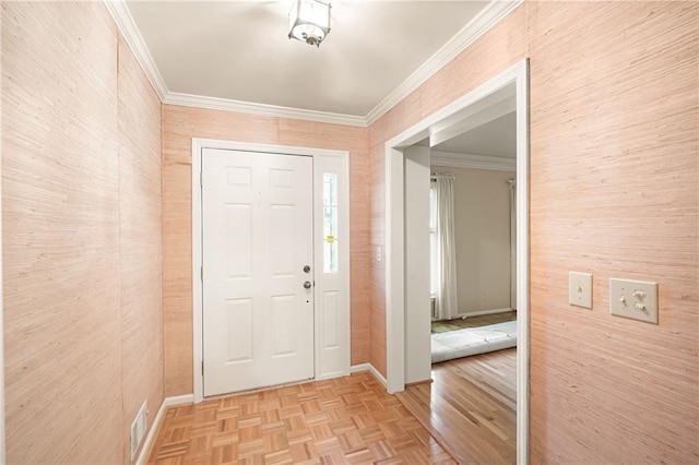 170 Mayfield Cir, Alpharetta, GA 30009 - foyer with crown molding and baseboards