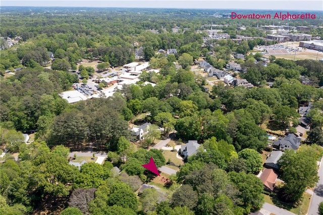 170 Mayfield Cir, Alpharetta, GA 30009 - drone / aerial view of a heavily wooded area