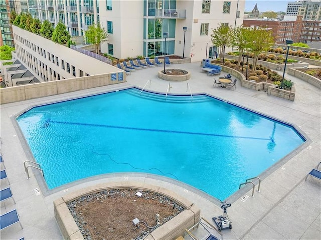 view of pool with a patio