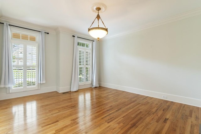 1565 Briergate Dr, Duluth, GA 30097 - empty room with light wood finished floors and crown molding
