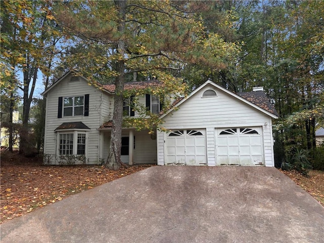 view of front of home featuring a garage