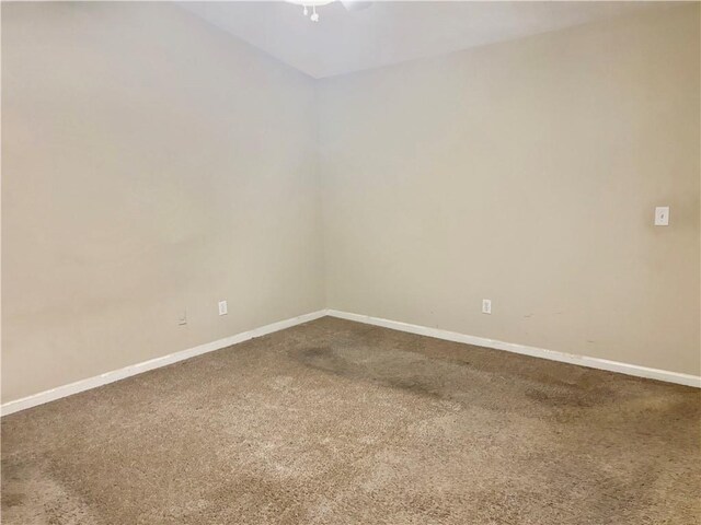 spare room featuring carpet