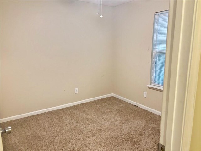 view of carpeted empty room