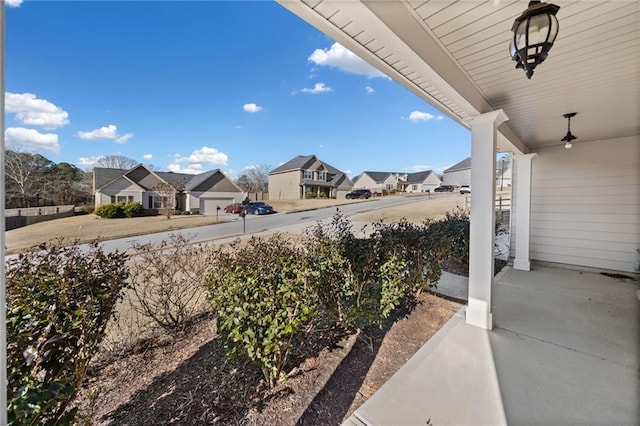 exterior space with a porch