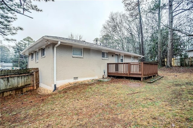 3743 Turner Heights Dr, Decatur, GA 30032 - back of property with a lawn and a deck