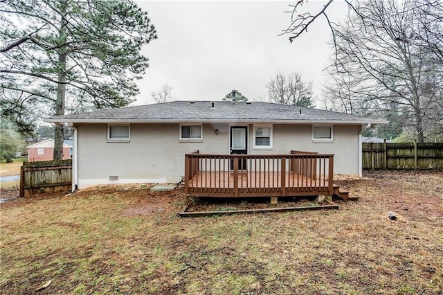 3743 Turner Heights Dr, Decatur, GA 30032 - back of property featuring a wooden deck and a yard