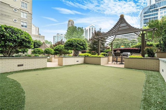 view of yard featuring a gazebo