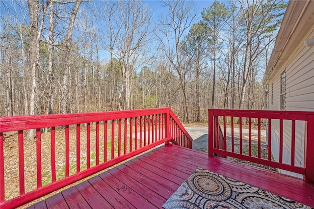 view of wooden terrace