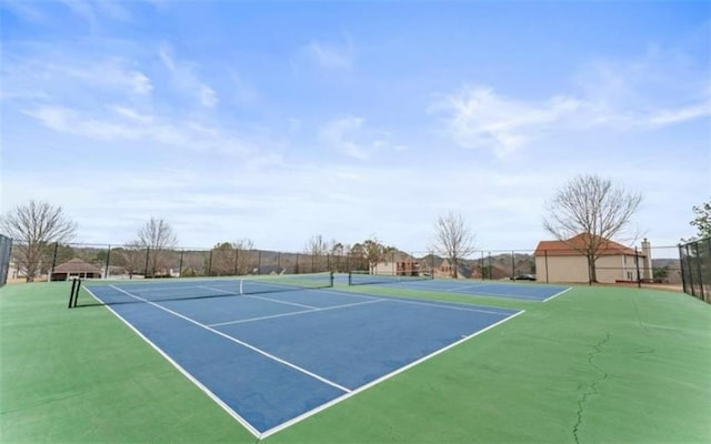 view of tennis court