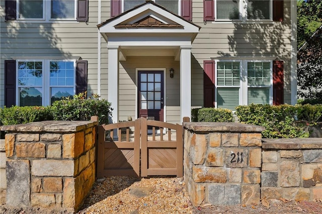 view of entrance to property