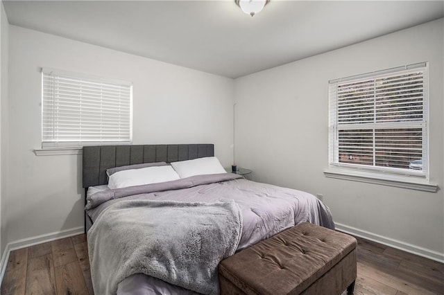 bedroom featuring hardwood / wood-style floors