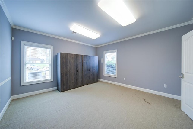 334 Glenn Abby Ln, Pendergrass, GA 30567 - unfurnished bedroom featuring crown molding, carpet floors, and baseboards