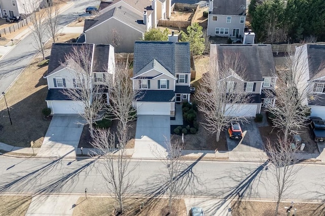 bird's eye view featuring a residential view