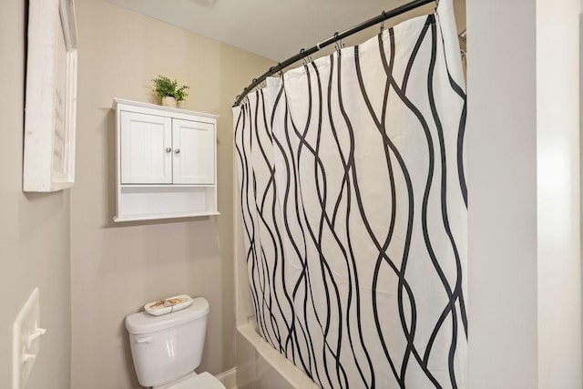 48 Ironwood Ct, Dallas, GA 30132 - bathroom with shower / bath combination with curtain and toilet