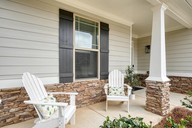 48 Ironwood Ct, Dallas, GA 30132 - view of patio with a porch