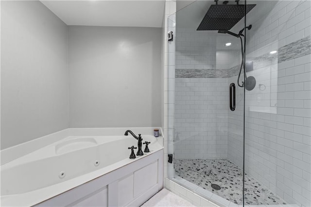 3636 Habersham Rd NW Unit 2101, Atlanta, GA 30305 - bathroom with a stall shower and a jetted tub