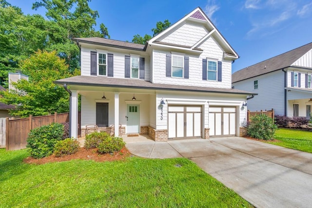4230 Old Cherokee St, Acworth, GA 30101 - craftsman-style home featuring covered porch, a garage, concrete driveway, and a shingled roof