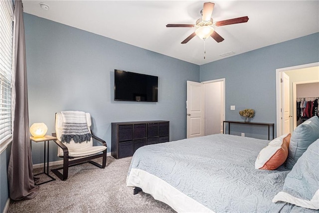 23 Stable Gate Dr, Cartersville, GA 30120 - carpeted bedroom with baseboards and ceiling fan