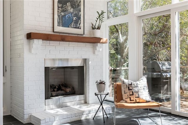 1601 Marlbrook Dr NE, Atlanta, GA 30307 - detailed view of a fireplace