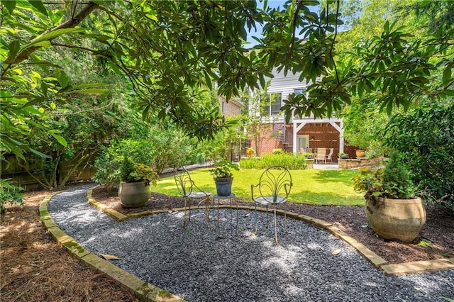 1601 Marlbrook Dr NE, Atlanta, GA 30307 - view of grassy yard featuring a patio