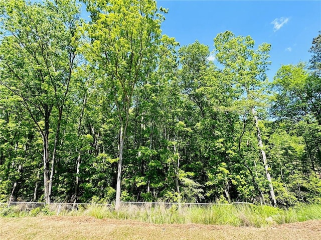 view of landscape with a view of trees