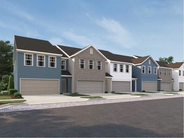 1119 Lockhart Way, Douglasville, GA 30135 - townhome / multi-family property with an attached garage and driveway