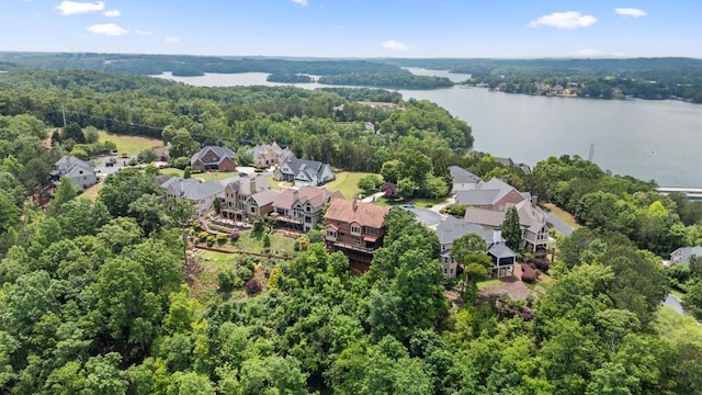 2742 High Vista Pt, Gainesville, GA 30501 - aerial view of residential area with a forest and a nearby body of water