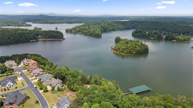 2742 High Vista Pt, Gainesville, GA 30501 - aerial perspective of suburban area featuring a large body of water and a heavily wooded area