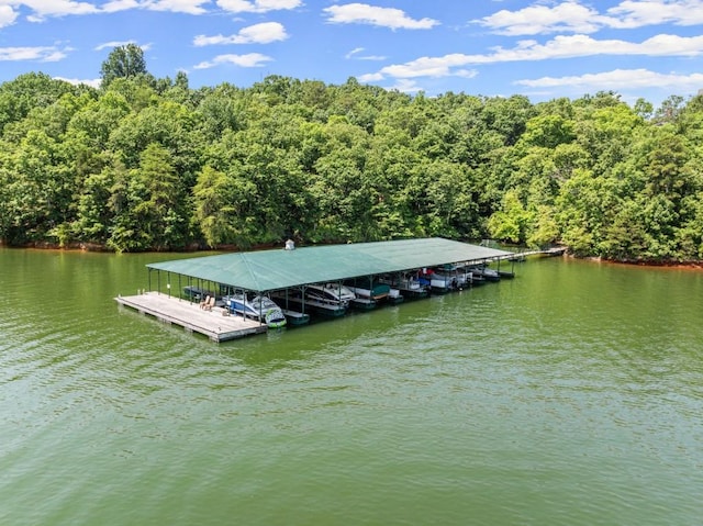 2742 High Vista Pt, Gainesville, GA 30501 - dock area featuring a water view and a wooded view
