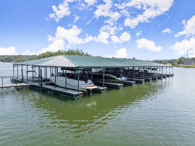 2742 High Vista Pt, Gainesville, GA 30501 - dock area with boat lift and a water view