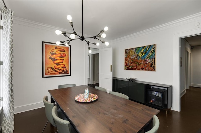 311 Glendale Ave, Decatur, GA 30030 - dining space featuring a chandelier and ornamental molding