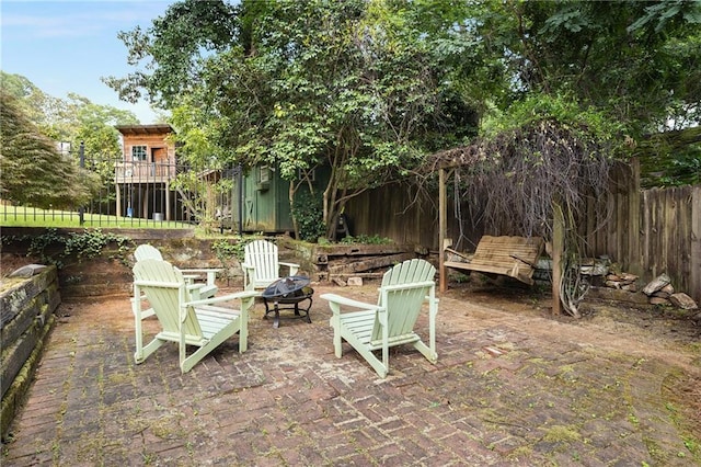 311 Glendale Ave, Decatur, GA 30030 - view of yard with a fire pit and a patio