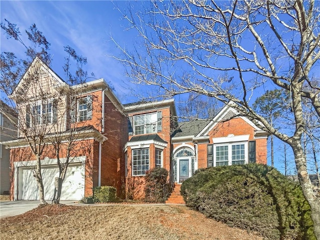 3905 Colonial Trl SW, Lilburn, GA 30047 - traditional-style home with brick siding, driveway, and an attached garage