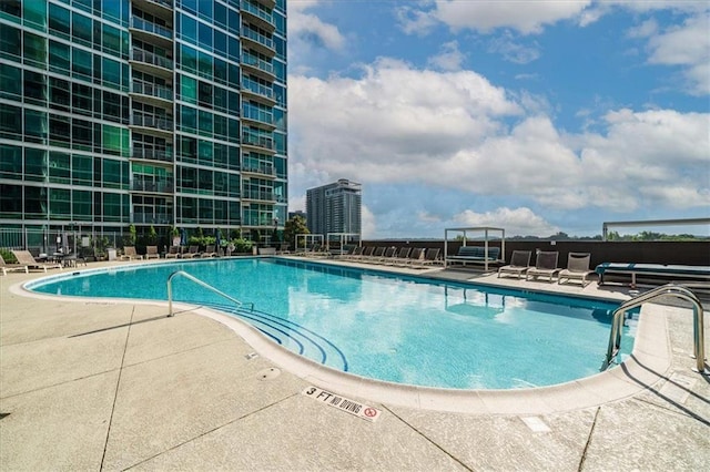 943 Peachtree St NE Unit 1518, Atlanta, GA 30309 - community pool featuring a patio area