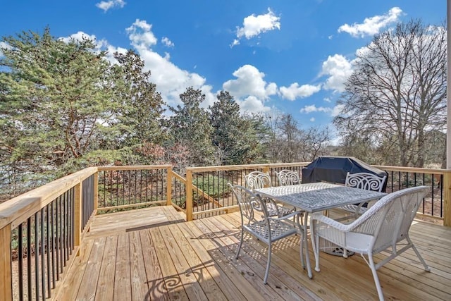 2740 Heritage Bend Ct SW, Grayson, GA 30017 - wooden deck featuring outdoor dining area